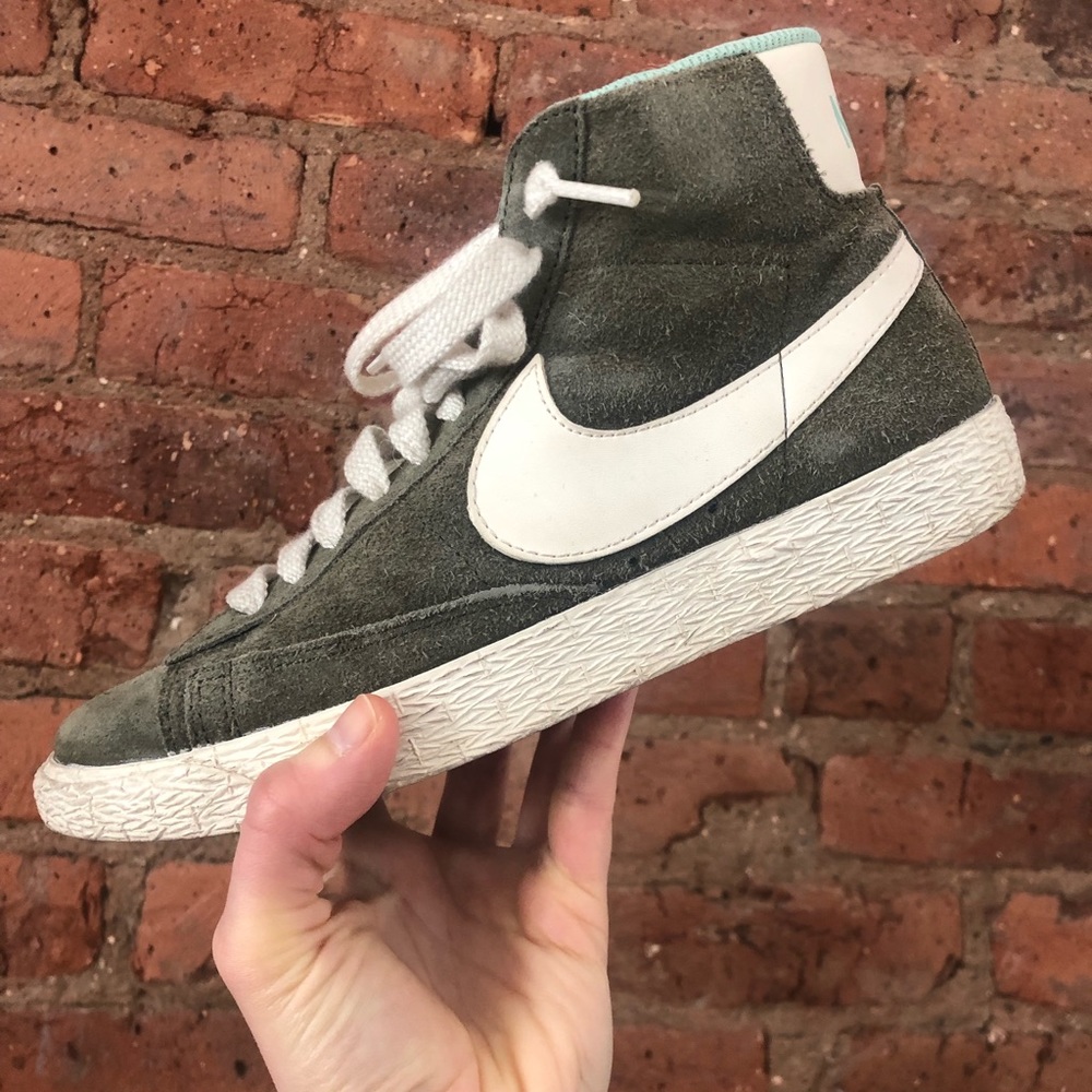 Nike X J. Crew: Blazer Hi Top Suede Sneakers